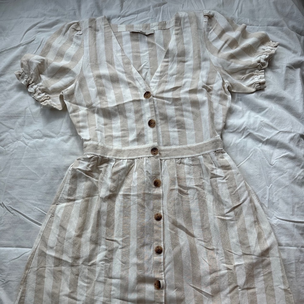 LOFT dress, size S, color WHITE